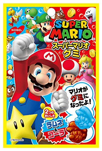 Amazon | ノーベル スーパーマリオグミ ラムネ&コーラ 45g×6個