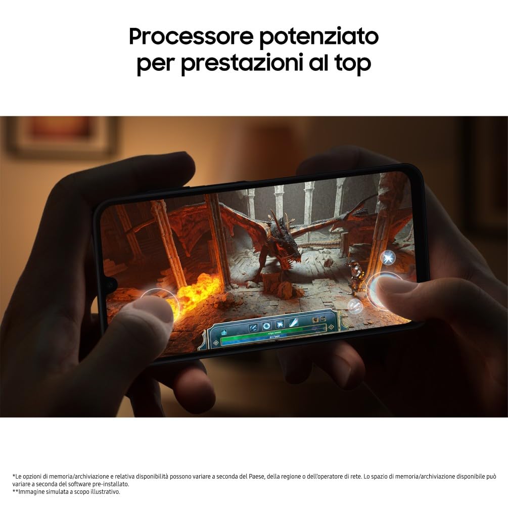 Samsung Galaxy A16 5G, Smartphone Android 14, Display Super AMOLED 6.7" FHD+, 4GB RAM, 128GB, Batteria 5.000 mAh, Resistenza IP54, memoria espandibile fino a 1.5TB, Light Gray [Versione Italiana]