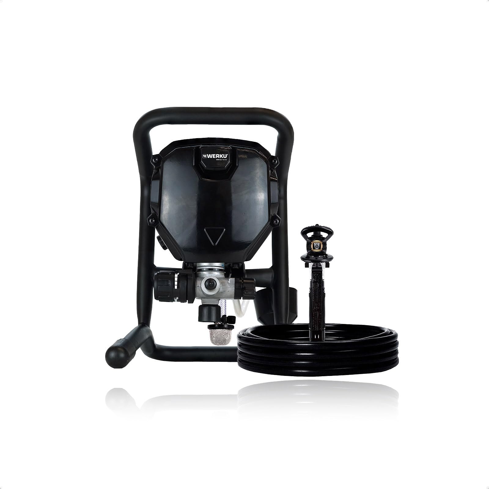 Werku WK501640, Equipo Eléctrico Airless, Calidad Profesional, Potencia 700 W, Caudal 1.2 LPM, Incluye Pistola Pintar, Manguera y Depósito Antigoteo Extraíble