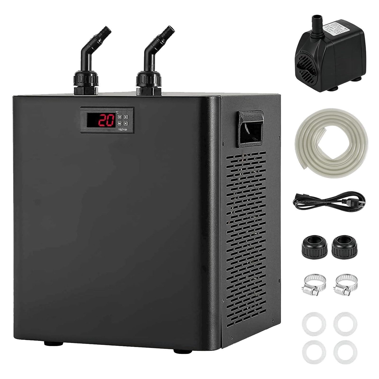 Chłodnice Woda akwariowa, chłodziarki Woda akwariowa 160 l/42 GAL, 300 l/79 GAL i 500 l/132 GAL do kąpieli Lód i Uprawa owoców morza Słodka lub słona woda.
