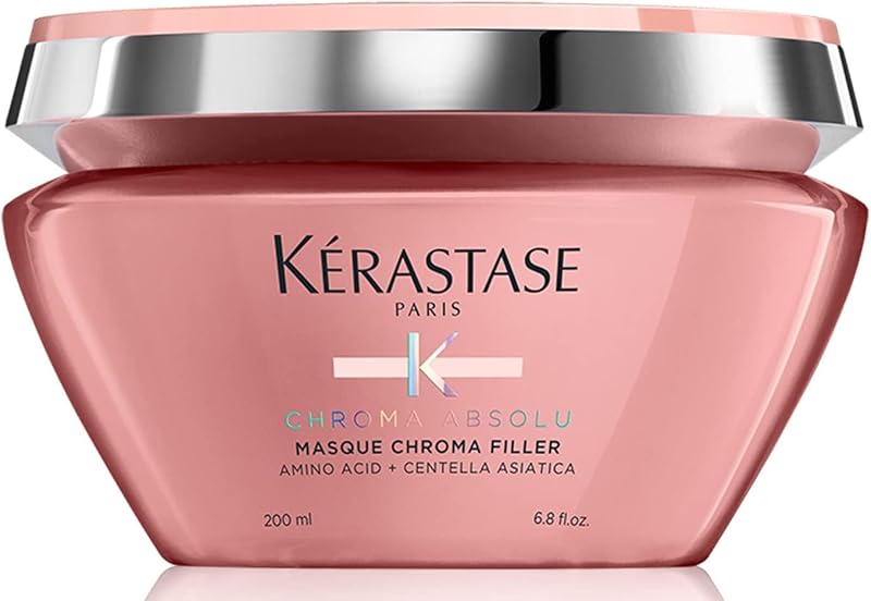 Kerastase Chroma Absolu Anti-Porosity Deep-Filling Hair Mask For Damaged and Color-Treated Hair - Strengthens and Hydrates With Amino & Lactic Acid