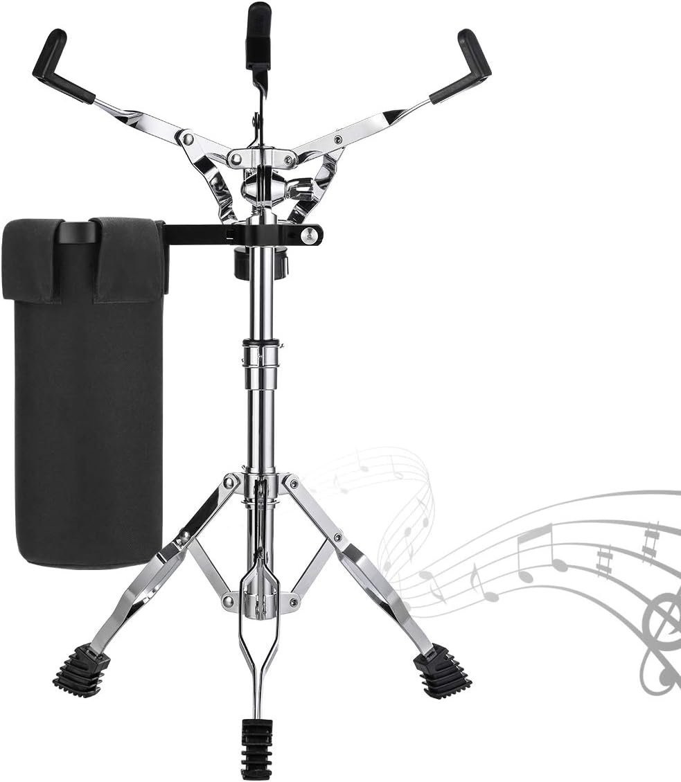 Snare Drum Stand with Drum Sticks Holder,Adjustable Practice Drum Stand for 10-14 Inch Drum Pad,Snare Drum Beginners