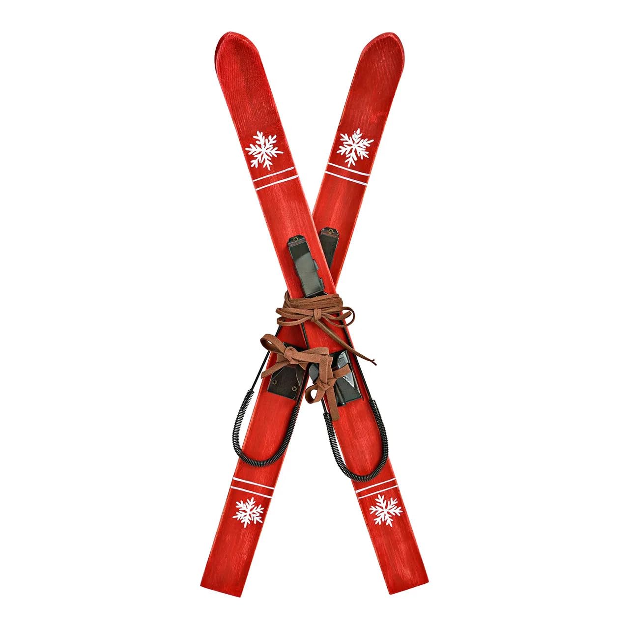 G. Wurm große Deko Ski aus Holz rot 60cm Weihnachten Winter Dekofigur