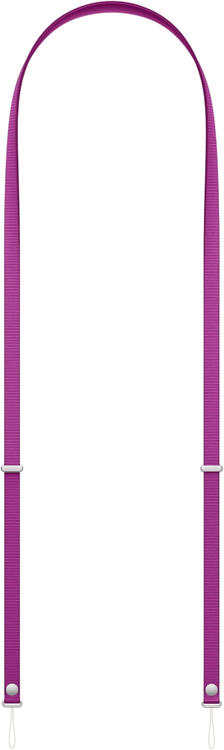 Apple Crossbody Strap – Magenta | Smooth, narrow woven straps drape comfortably across the body