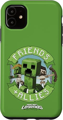 Funda para iPhone 11 Minecraft Legends Friends & Allies Mobs