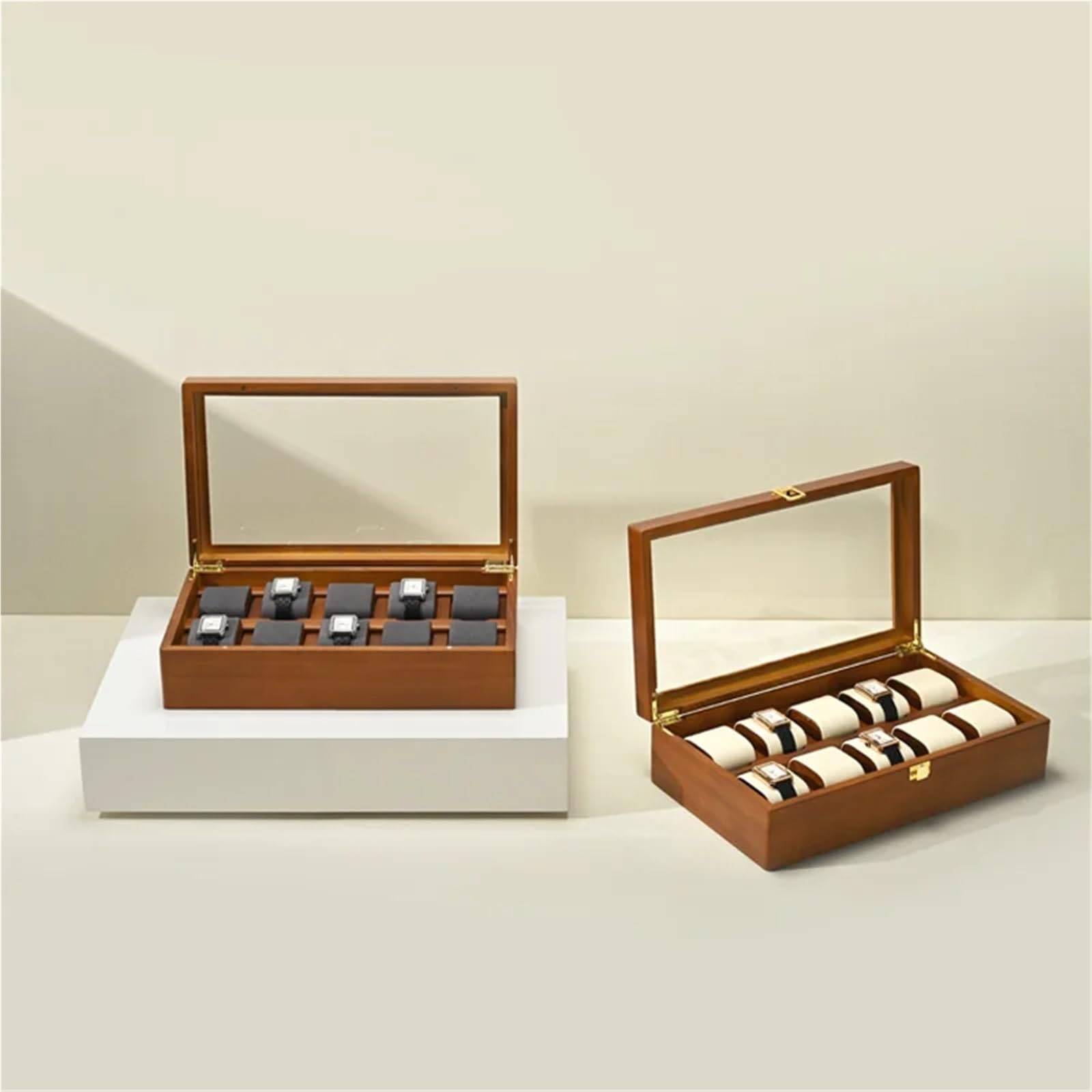 Caja para Relojes de Madera Caja de reloj 10 rejillas organizadora joyas madera