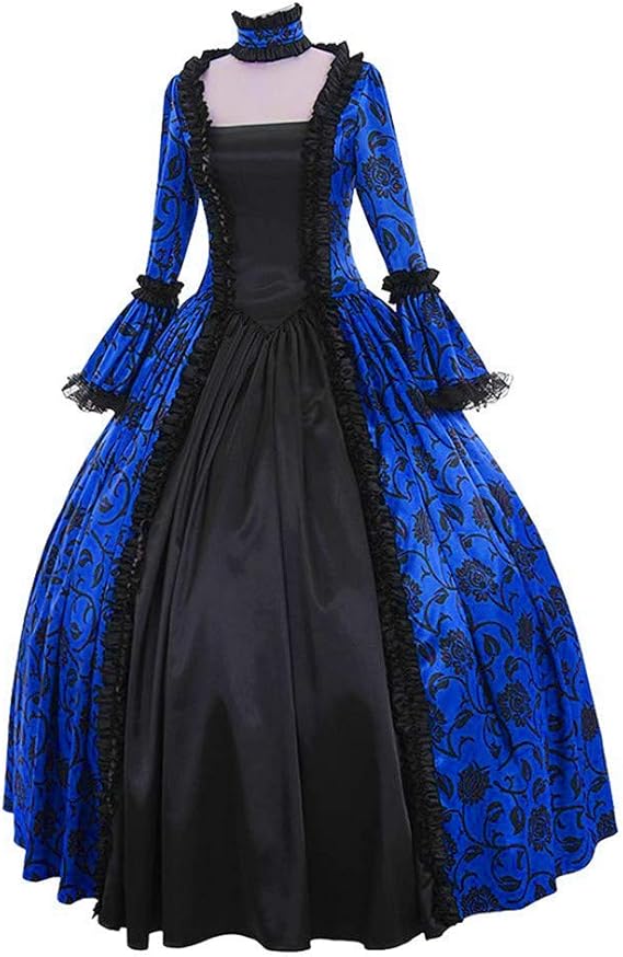 OIOLOYJM Renaissance Costume Women Medieval Sexy Plus Size Witch Vampire Gothic Halloween Costumes Woman 2025 Clothes Dresses