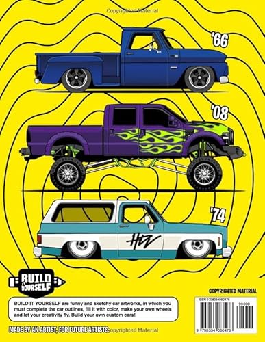 Lindesa Vera, Daniel Insane Trucks Coloring Book: Fun Pickups Trucks Adventure With 60 Coloring Pages For Kids & Teens Ages 6-18 thumb #1