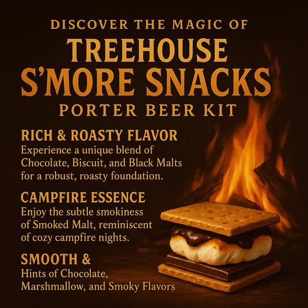 Label Peelers Treehouse S'more Snacks Porter Beer Kit