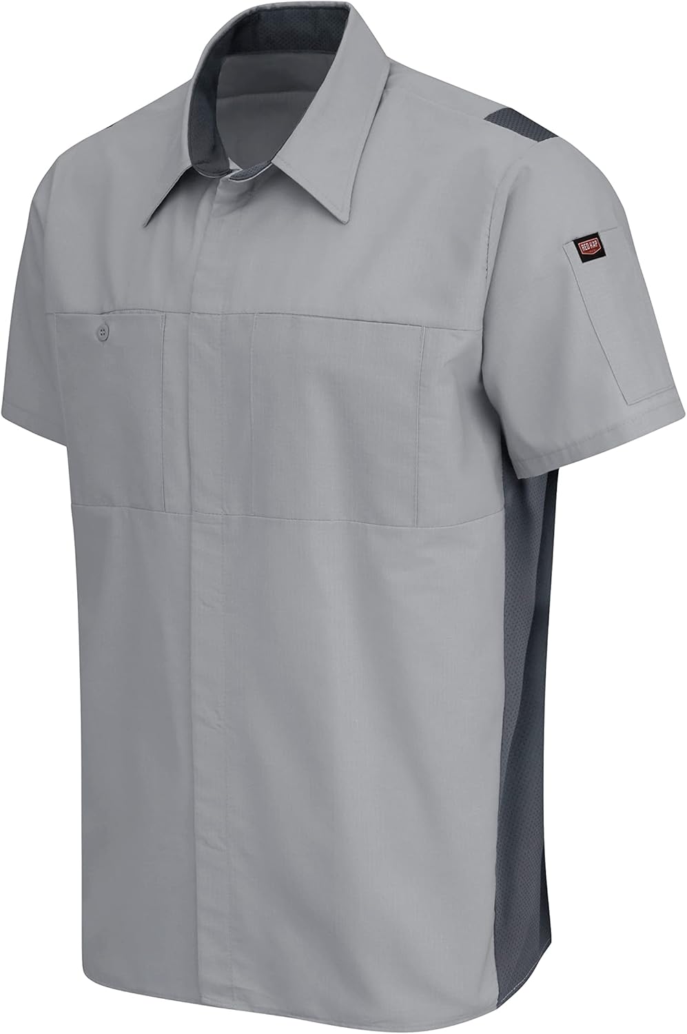 Red Kap Mens Short Sleeve Performance Plus Shop Shirt with Oilblok TechnologyShirt - Image 6