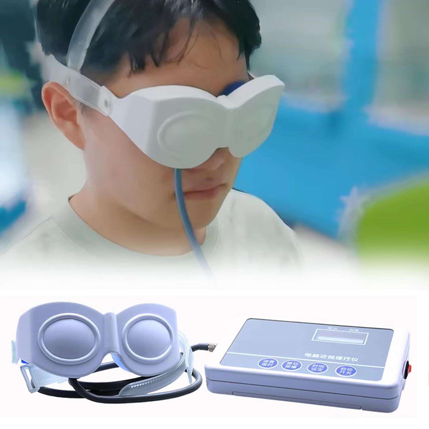 Eye Massager Vision Training Device for Students with Myopia and Amblyopia Fully Automatic Intelligent Pressure Adjustment Relieves Eye