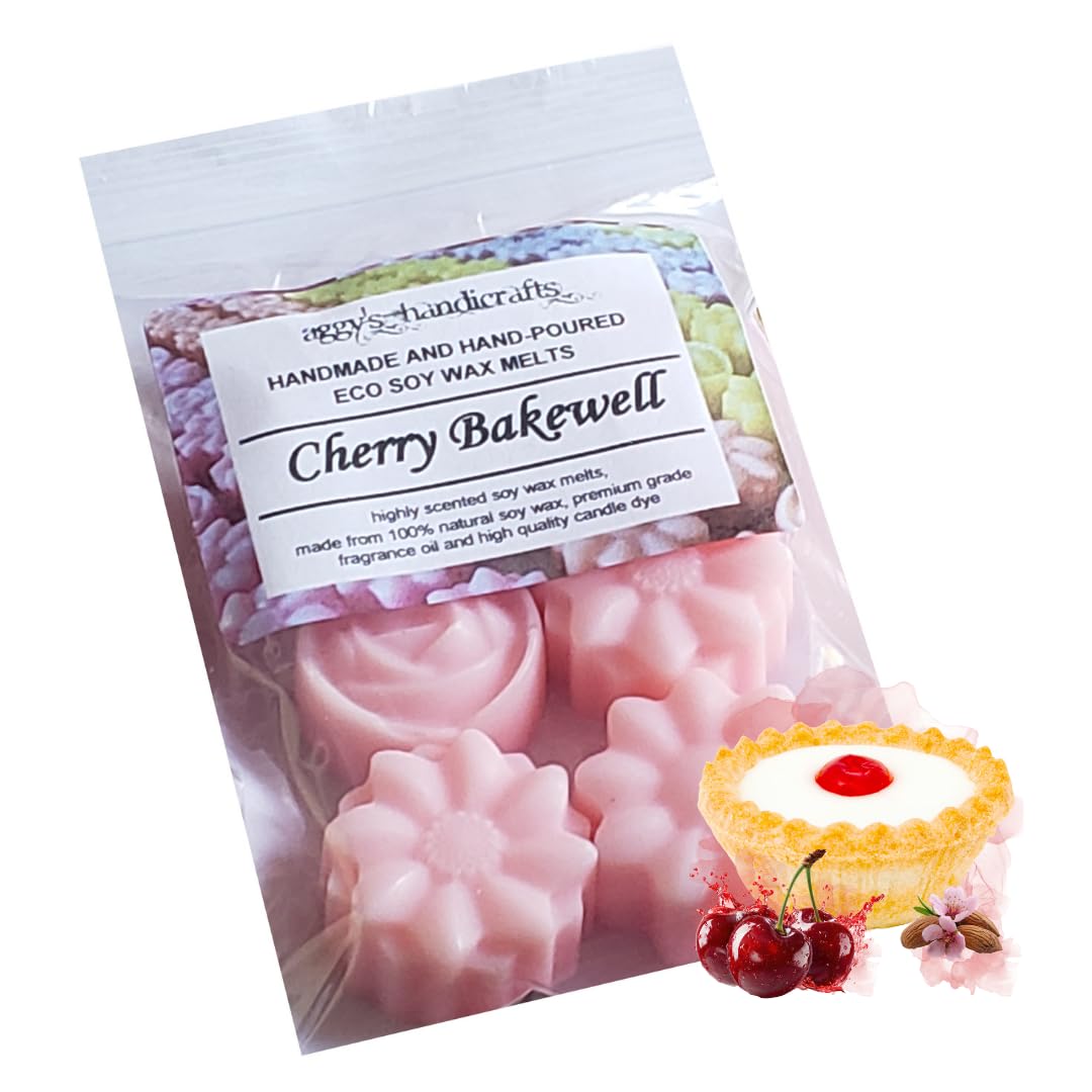 Handmade Highly Scented Soy Wax Melts (Cherry Bakewell)