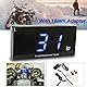 TOTMOX Universelles digitales LED-Motorradthermometer mit Sensor, Wassertemperaturanzeige 0-120 ℃ für Rennmotorrad-Scooter 12 V