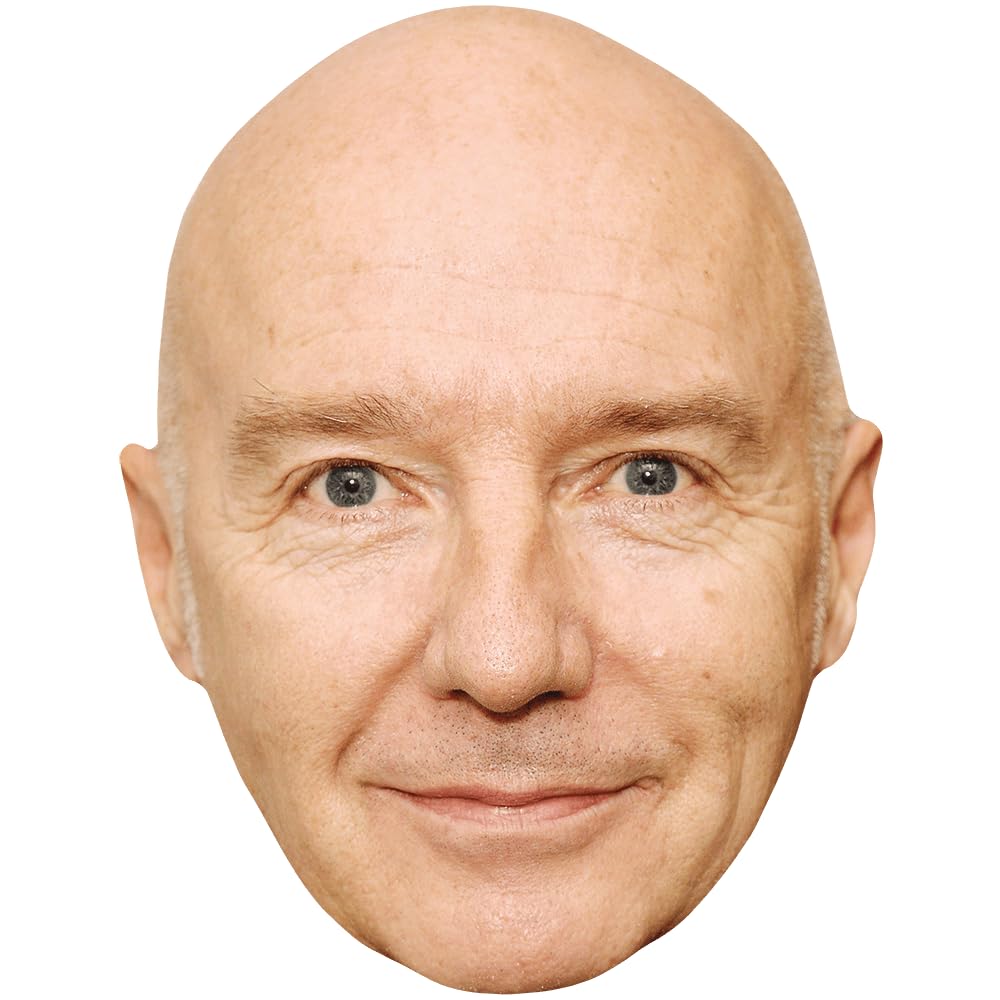 Celebrity Cutouts Lifelike Midge Ure (Smile) Celebrity Mask, Flat Card Face, Fancy Dress Mask