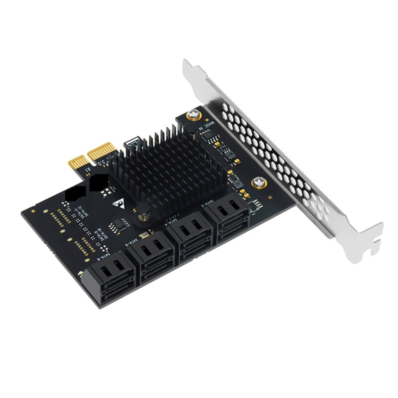 PCIe a scheda di espansione Moltiplicatore di porte 8 Controller PCI Express X1 Adattatore SSD 3 HDD PCI E SATA3 Riser