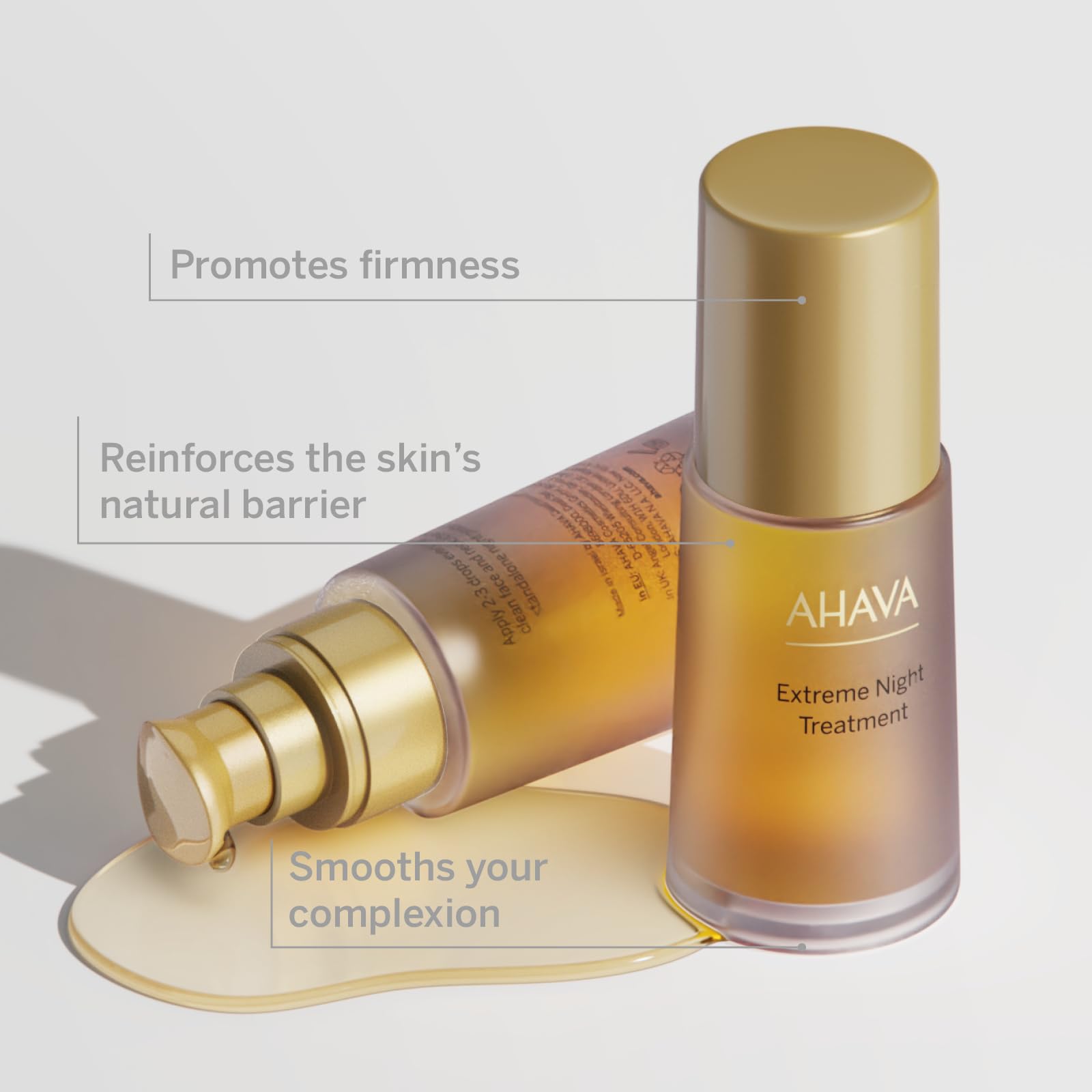AHAVA Extreme Nachtbehandlung - Hals und Truhe Feuchtigkeitscreme, Glättet Haut, Reduziert Falten, Angereichert mit Extreme Komplex, Totes Meer Osmoter, Peptide und Resveratrol, 1 fl.oz