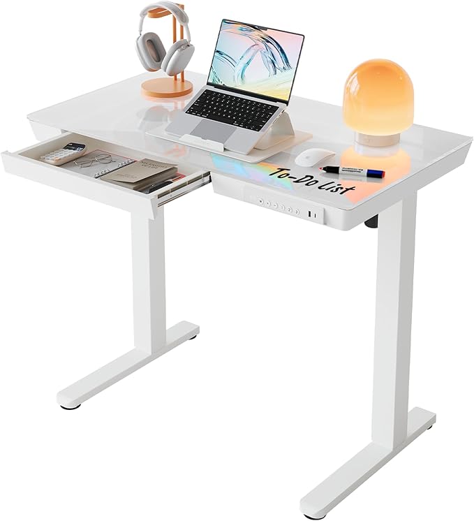 Escritorio Ajustable Electrico Standing Desk 88x50cm con Caj