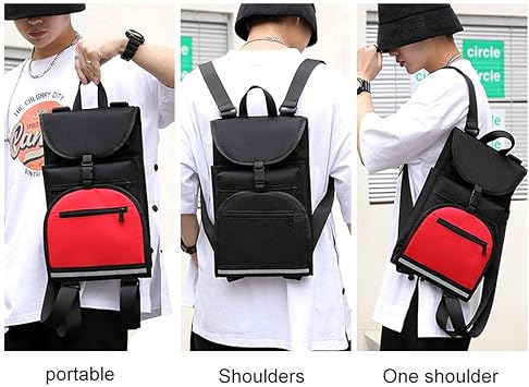 Skateboard Backpack Bag, Foldable Carrier Travel Skateboard Bag Regular Skateboard Longboard Bag Adjustable Shoulder Straps for Electric Skateboard Universal Street Trend Girls and Boys