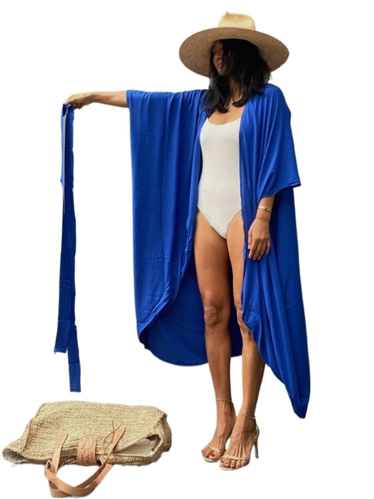 Pareo Femme Plage Plage Couvrir Kimono Femmes été paréo Maillot de Bain Cape Solide Tunique Robes Maillots