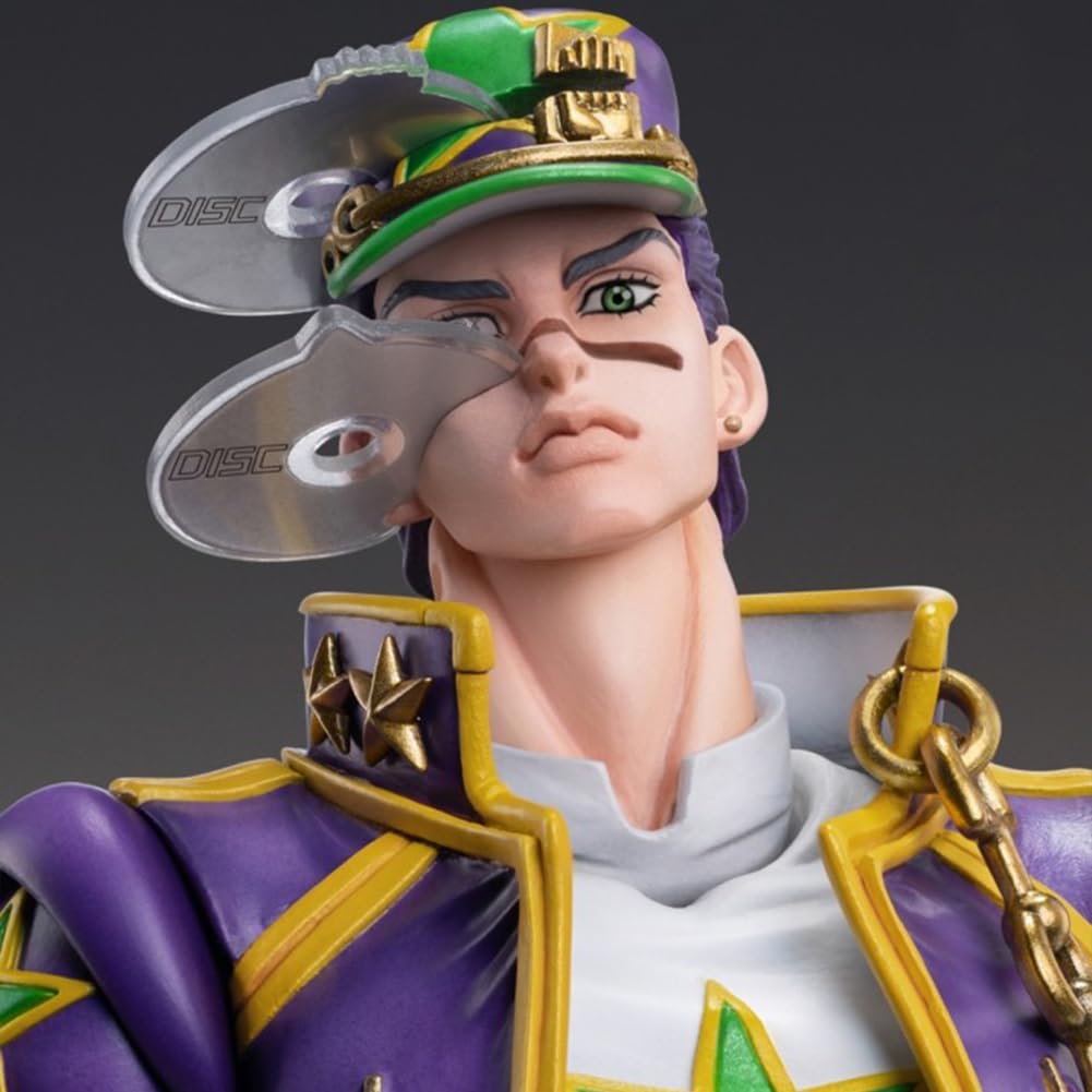 Xinchangda JJBA Figures Jotaro Figure Star Platinum Super Action Figure 16 CM Parti Sostituibili Giunti Mobili Anime Figurine Modello Collezionismo Regali