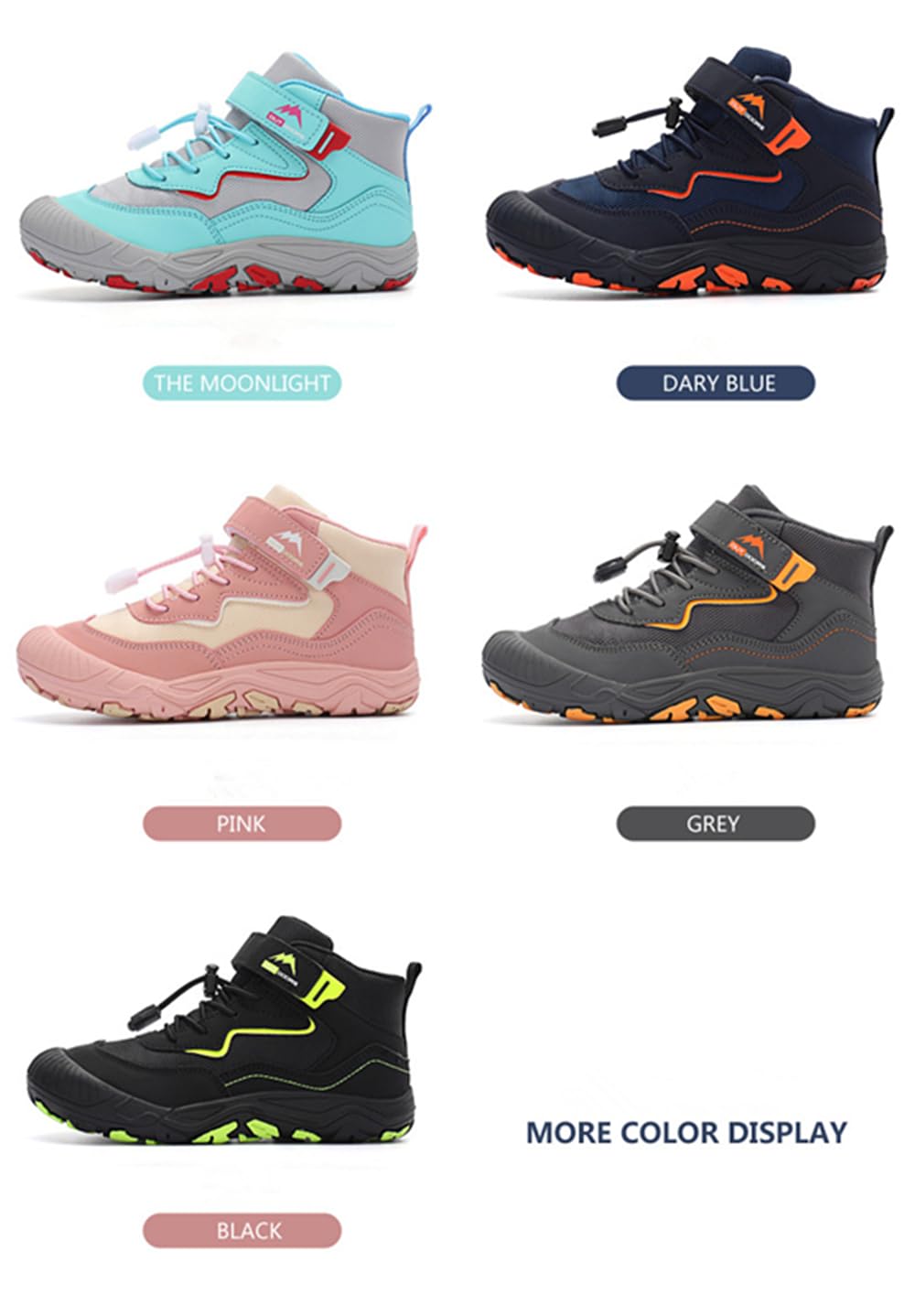 Buty trekkingowe dla dzieci jesienno-zimowe antypoślizgowe outdoorowe buty trekkingowe dla dzieci na co dzień buty sportowe buty do koszykówki dla dzieci i młodzieży 27-37