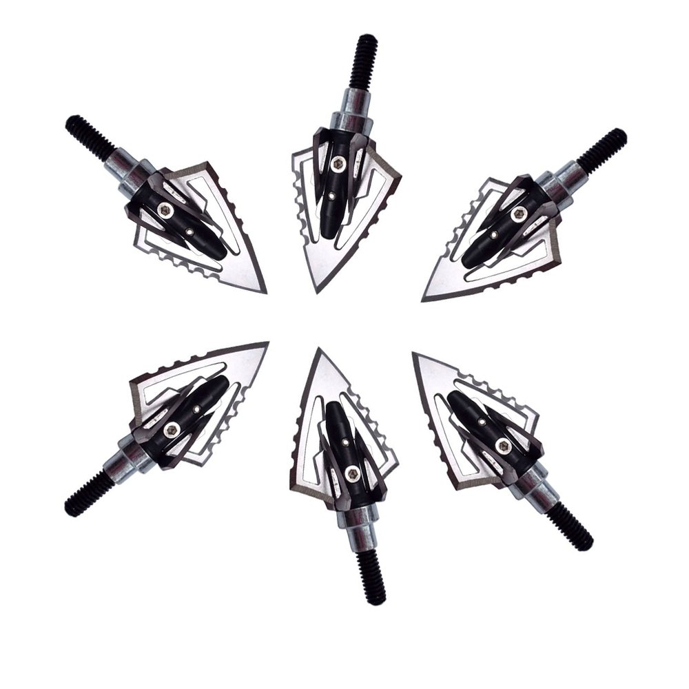 WEREWOLVES Flèche Broadheads 4 Laes Flèche Têtes Tips 100 Grains pour WEREWOLVES Flèche Broadheads 4 Laes Flèche Têtes Tips 100 Grains pour
