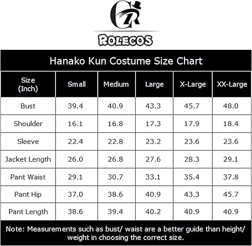 Vista 5 de CR ROLECOS Disfraz de Hanako Kun para cosplay de Hanako Kun