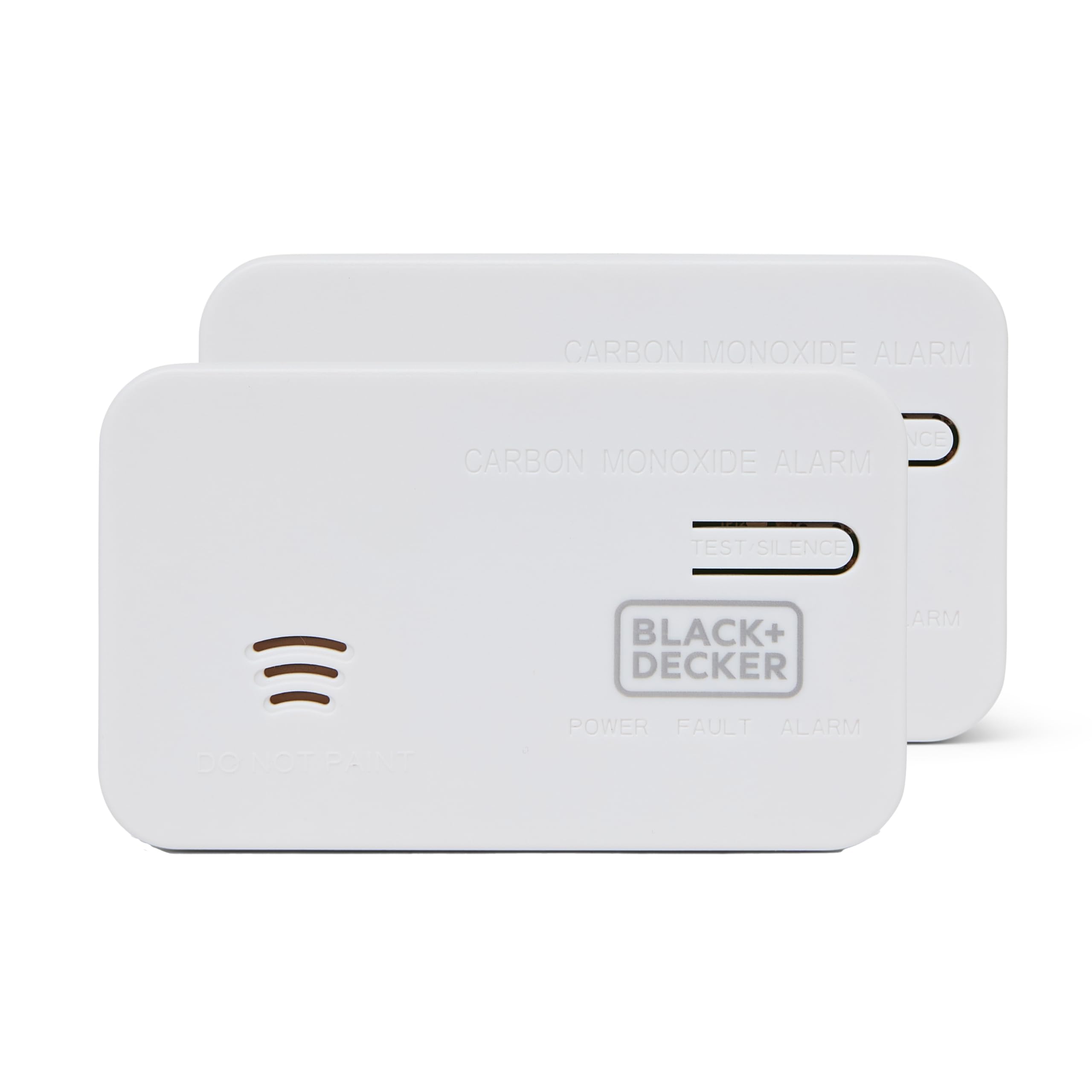 BLACK + DECKER Carbon Monoxide Detector 2 Pack. Easy To Install Carbon Monoxide Alarm For Home. 10 Year Battery Life With Built In Lithium Battery. Easy To Install Detector Sensor