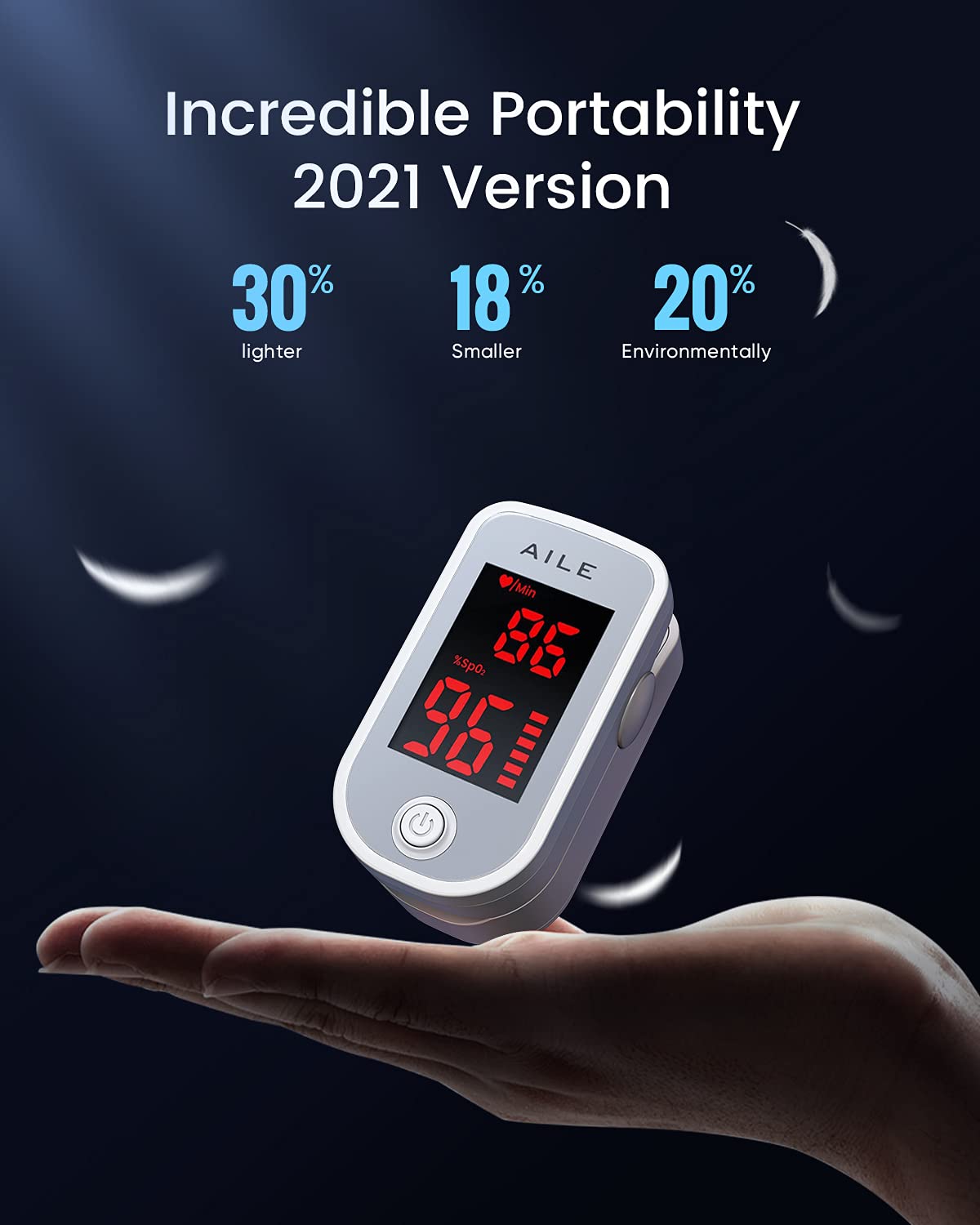 [2021] AILE Pulse Oximeter NHS Approved Blood Oxygen MonitorOximeter