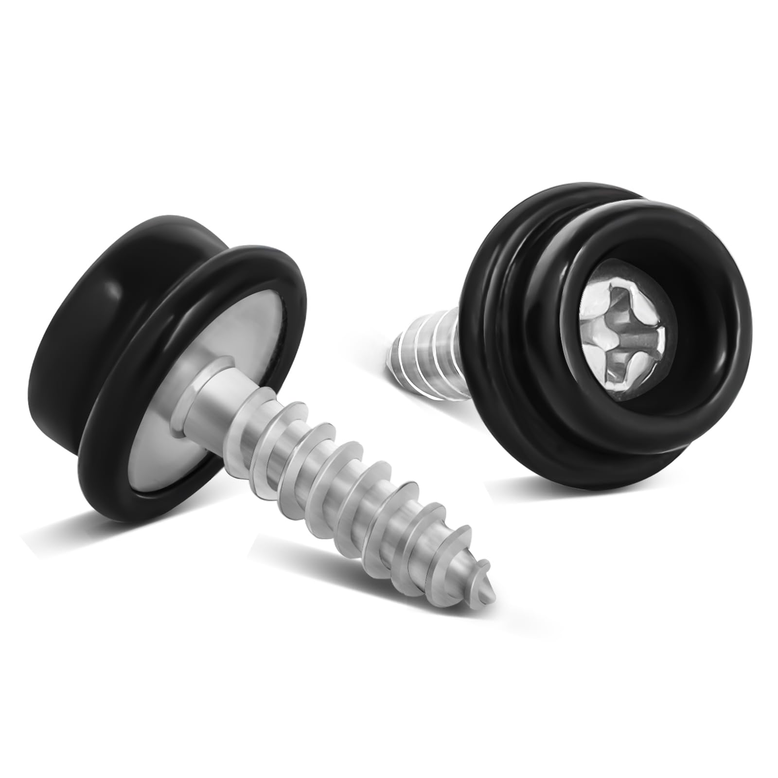 5/8" Boat Canvas Snaps, Marine Grade Boat Cover Snaps Stainless Steel Screws, 3/8" Socket Snap with Stainless Steel 5/8" Screw, 30 PCS (Black)