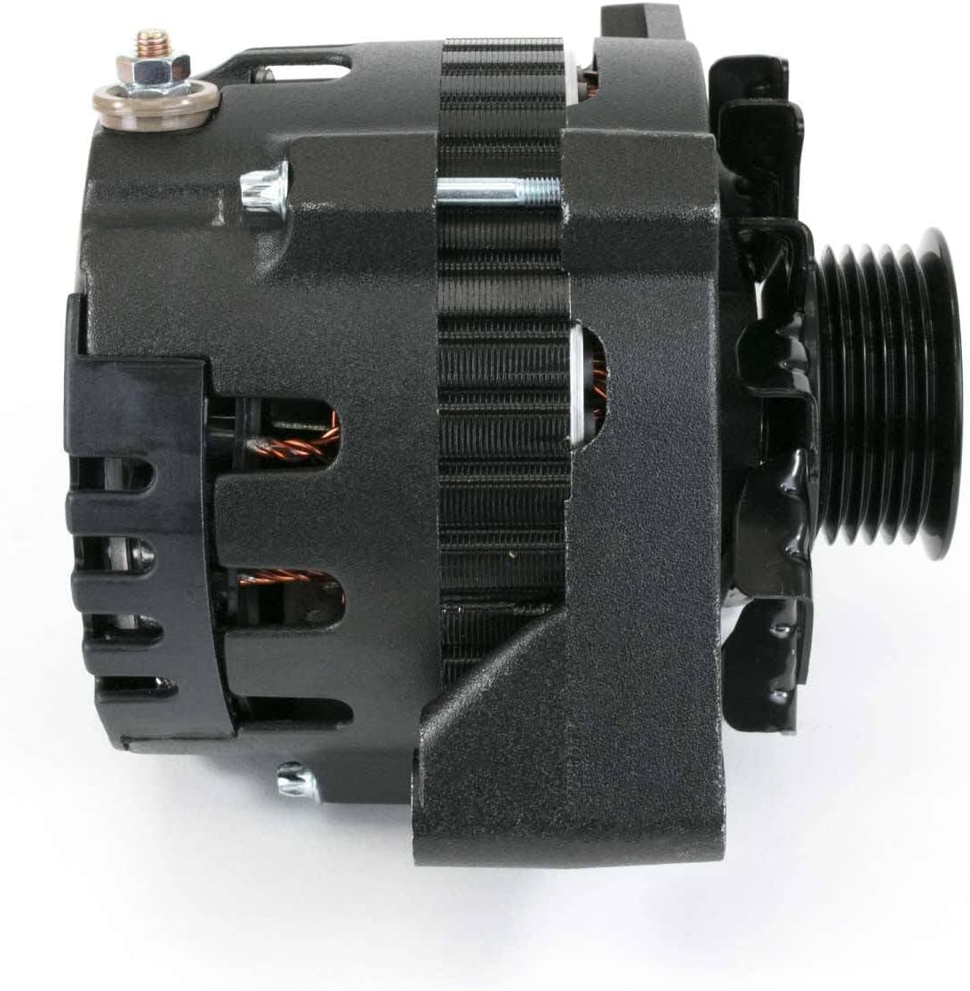 TSP Black Serpentine Belt 160 Amp Alternator for GM CS130 Style
