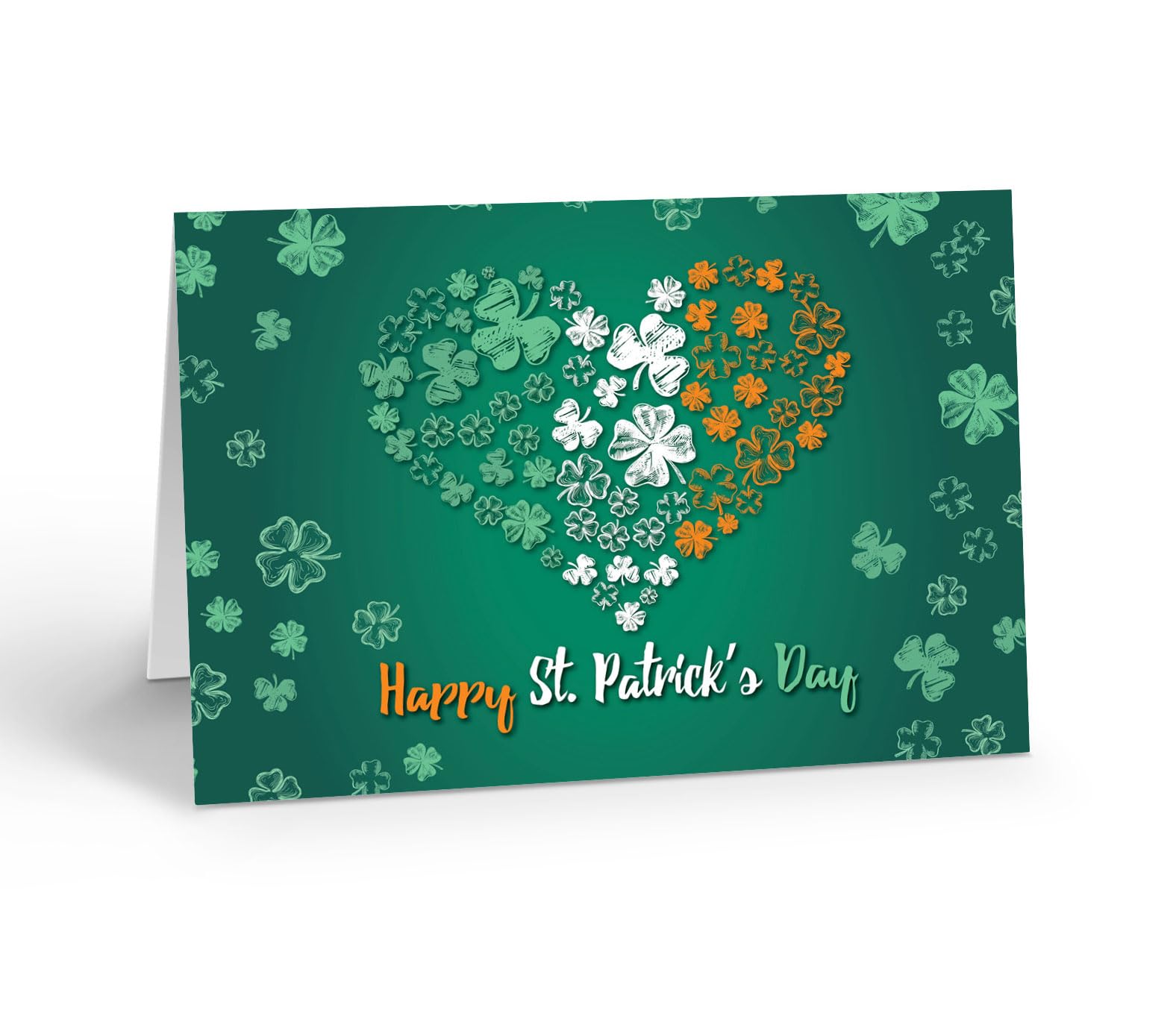 Stonehouse Collection | St. Patrick's Day Greeting Cards | Lucky Irish Cards | Shamrock Heart Cards | Leprechaun Cards | Irish Decorations | 12 Cards