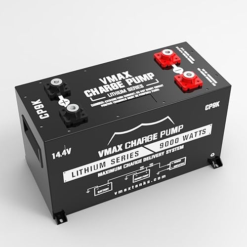 VMAX VCP9K Charge Pump 9000W LTO Lithium Titanate 14.4V Battery for 12 Volt Car Audio, Voltage Stabilizer, High Current Surge