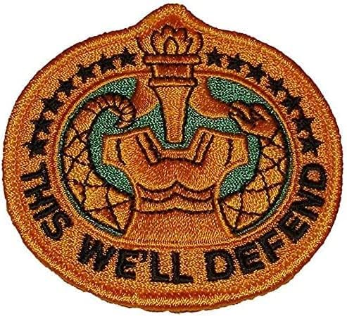 Patch US Army Drill Sergeant This We'll Defend Patches Sew Iron on Embroidered Applique Patches Logo Emblem Military Tactical Morale Untidet State.