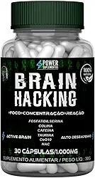 1 Suplemento Alimentar Nootrópico Brain Hacking - Cerebral Memória Foco Estudo e Trabalho | 30 Cápsulas