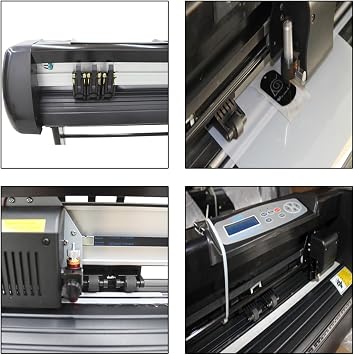 500g Cutter Plotter Plotter Printer Black Vinyl Cutter Plotter Craftedge Software Cutting Machine Compatibling with Multiple Computer Operating Systems(24 Inch)