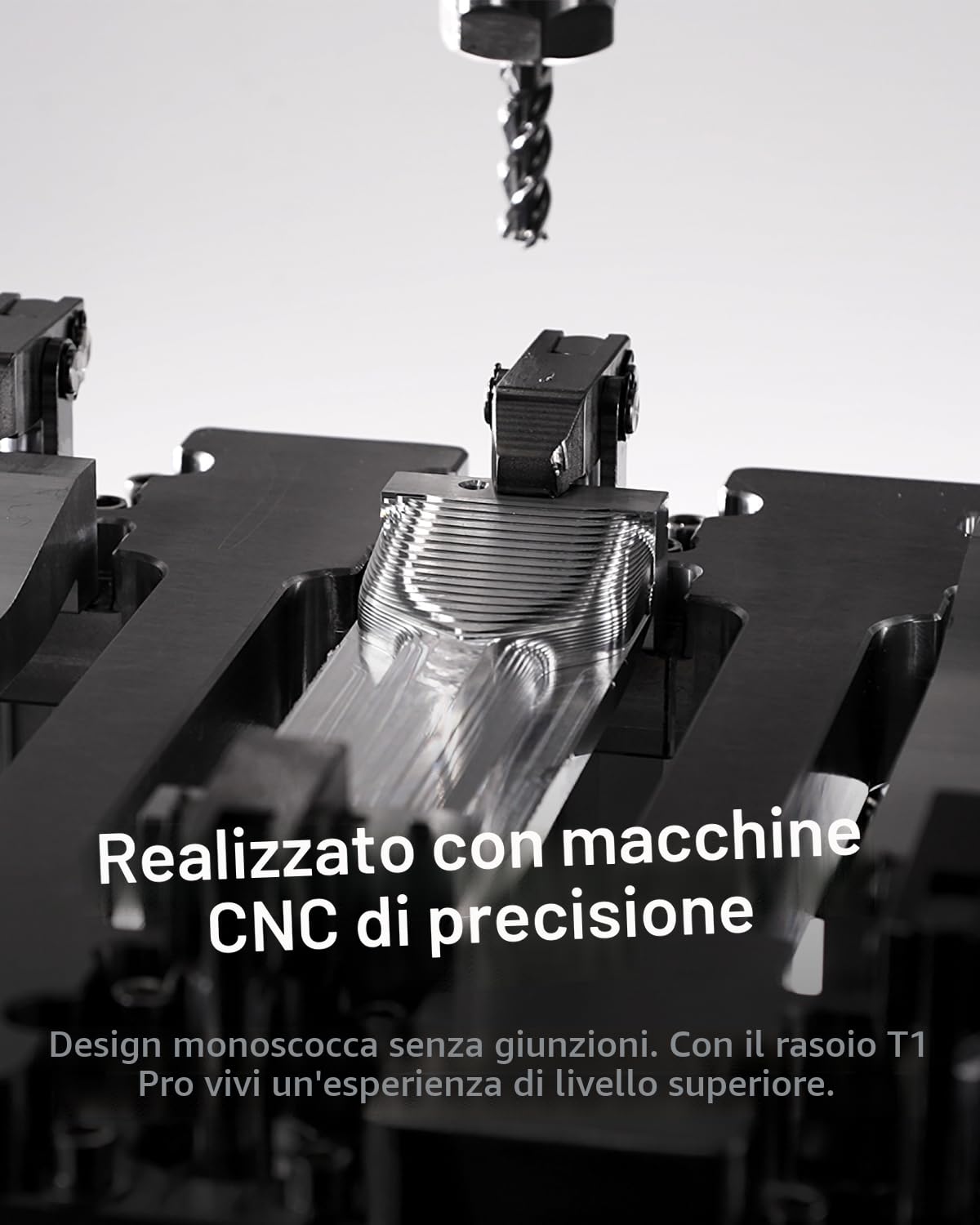 Laifen T1 Pro Rasoio Elettrico, Regolabarba Uomo con Motori ad Alta Velocità Proprietari, 12.000 tagli/min, 3 Trimmer per peli lunghi, Durata della Batteria di 120 Minuti, Impermeabilità IPX7