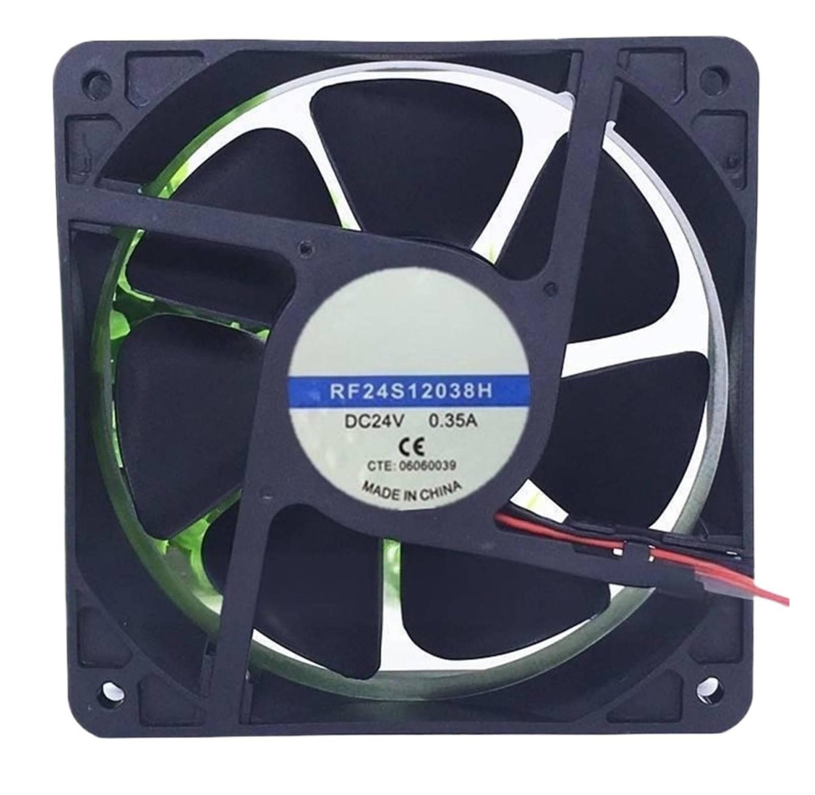 ZBWZXBDJ RF24S12038H DC 24V 0.35A 12038 12CM 120 * 120 * 38MM 2 Wires Cooling Fan
