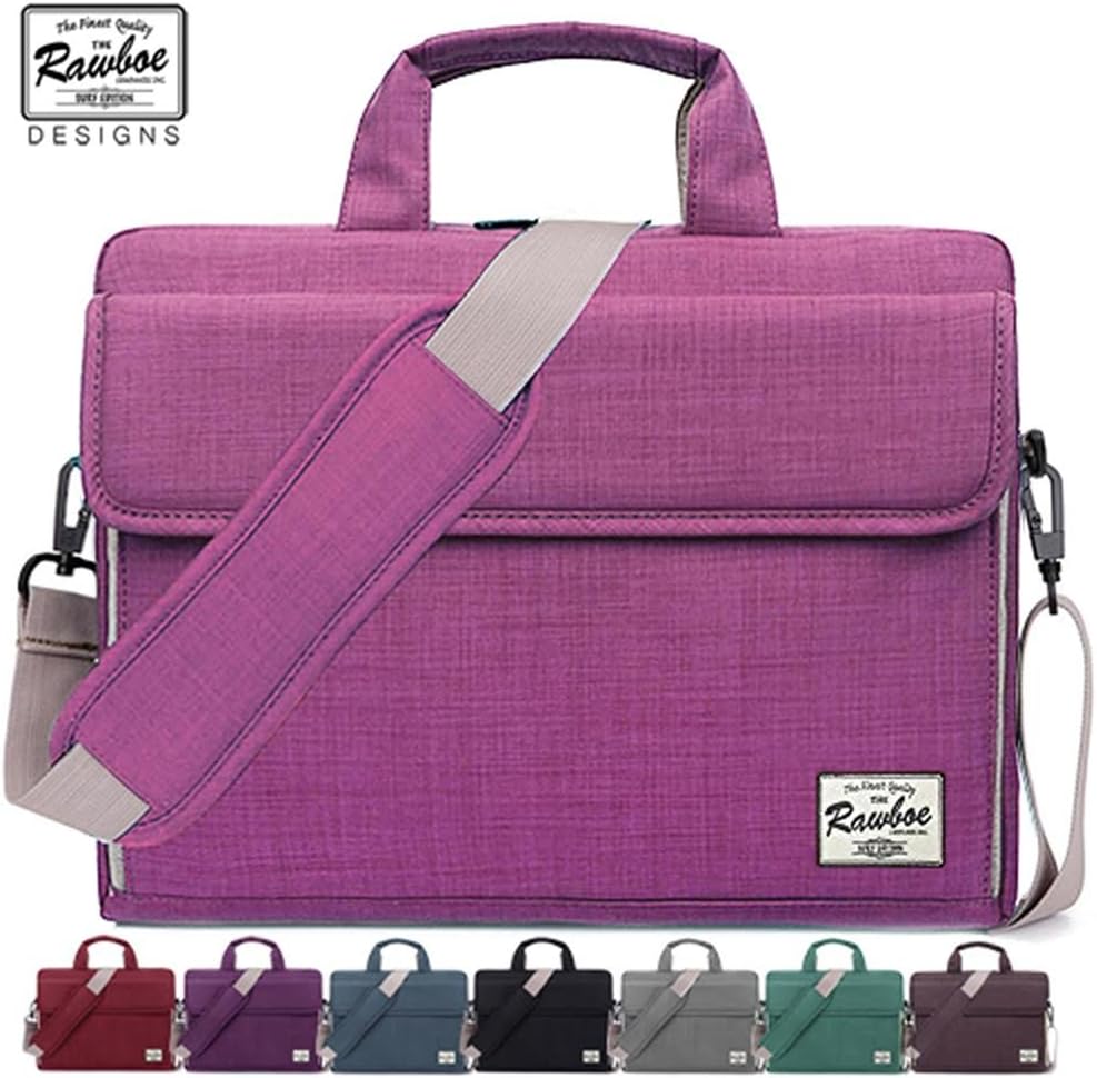 Rawboe LT-SURF-13.3-PINK Laptop Bag 13-13.3 inch Oxford Fabric Portable Laptop Sleeve Case for Men/Women Messenger Bag for Apple MacBook Air /Surface Pro 4 /Notebook with Shoulder Strap and Multiple Pockets - Pink