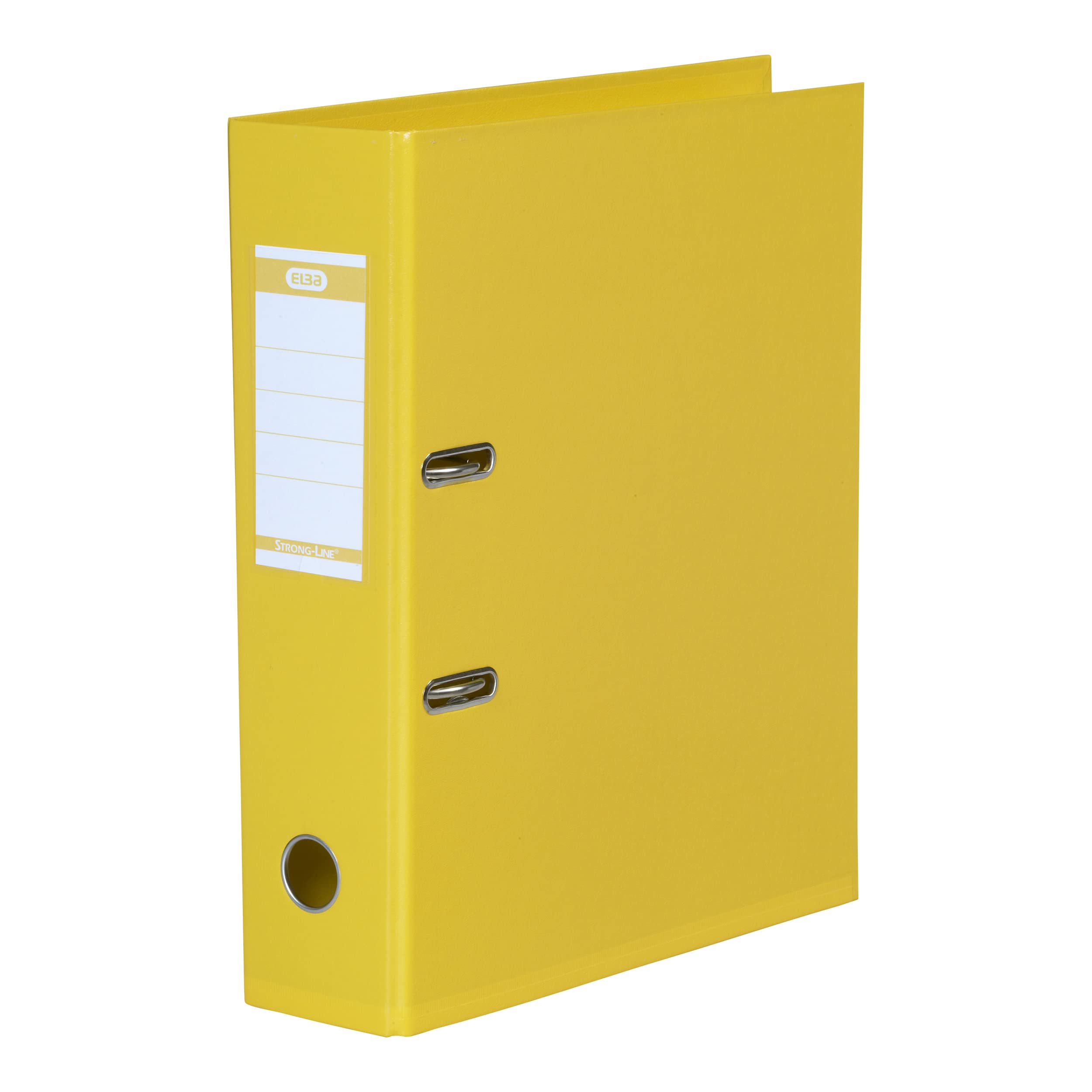Elba 100400537 raccoglitore ad anelli STRONG-Line DIN A4 Doppia Protezione Bordi, larghezza 8 cm Giallo