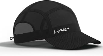 Halo Headband Low-Profile,Quick Drying Running Hats Men Women. Integrated Sweatband absorbs redirects Sweat. UPF50+. SZ 7 3/8