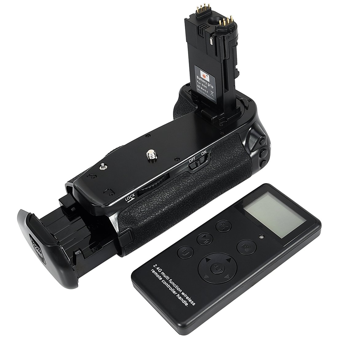 DSTE Pro Batterie Grip Built in 2.4G Wireless Remote Control Compatibile per Canon EOS 6D Mark II as BG-E21