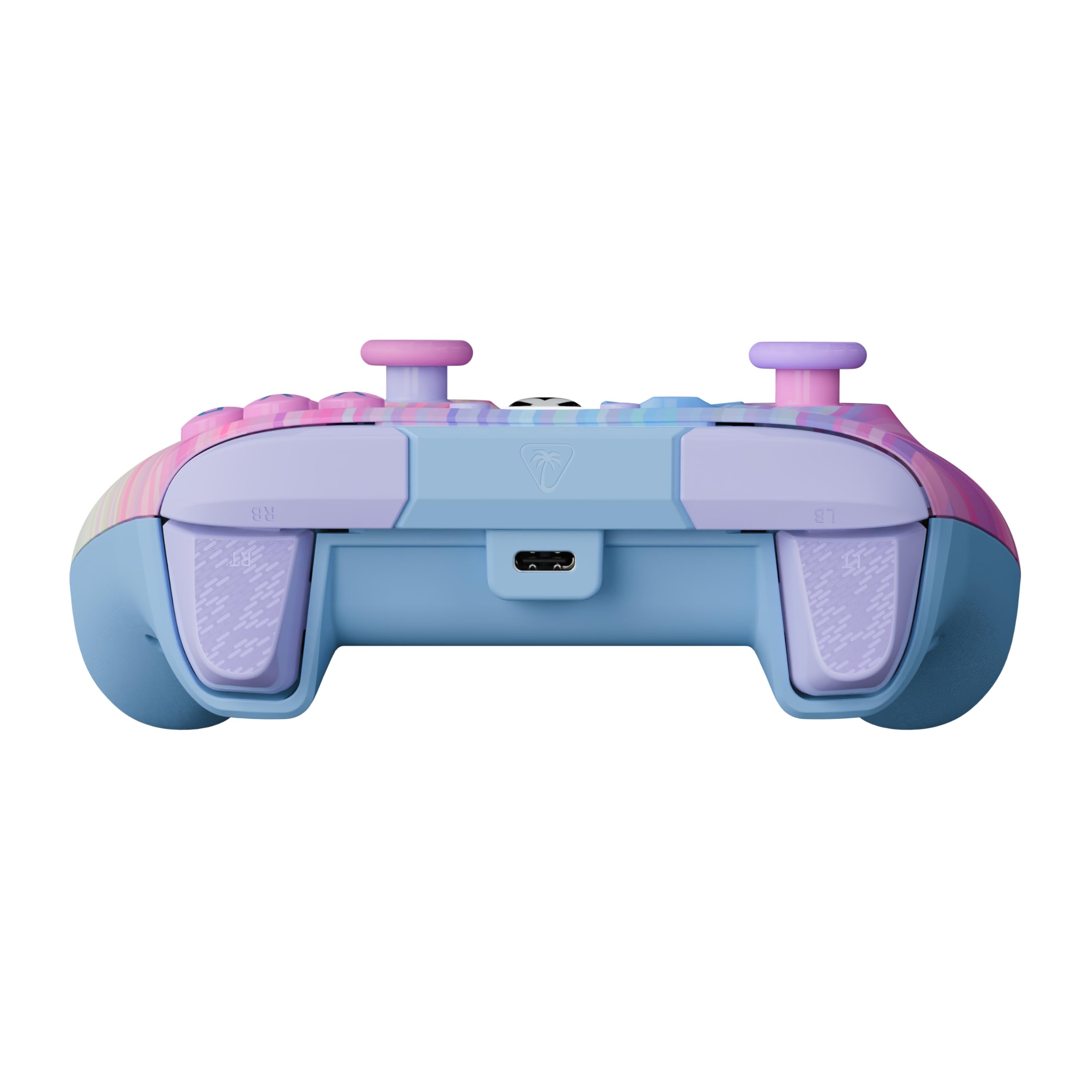Turtle Beach Rematch Advanced Cotton Candy Manette de jeu filaire - Licence Xbox Series XS, Xbox One et PC avec Phosphorescent, Boutons Programmables, Gâchettes, commandes audio et câble de 2.5 m