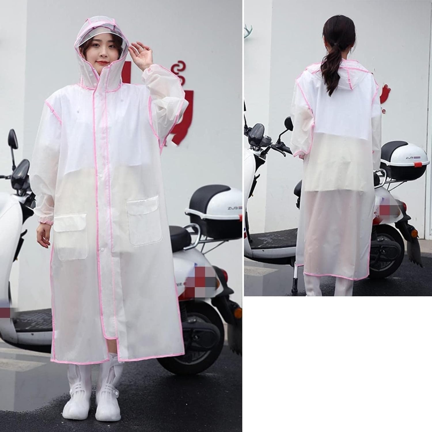 ロングレインコート レディース ポンチョ かわいい 定番 透明 雨合羽 雨具 撥水 おしゃれ レインウェア メンズ アウトドア レイ