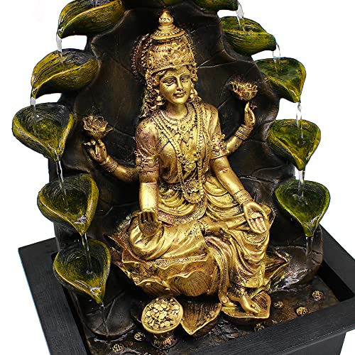 Fonte de Água Decorativa Resina Cascata Iluminação de Led GT752 - Lorben