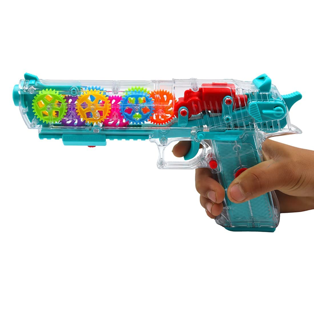 Kmc kidoz Big Deal Transparent Gun Toy, Musical Blaster with