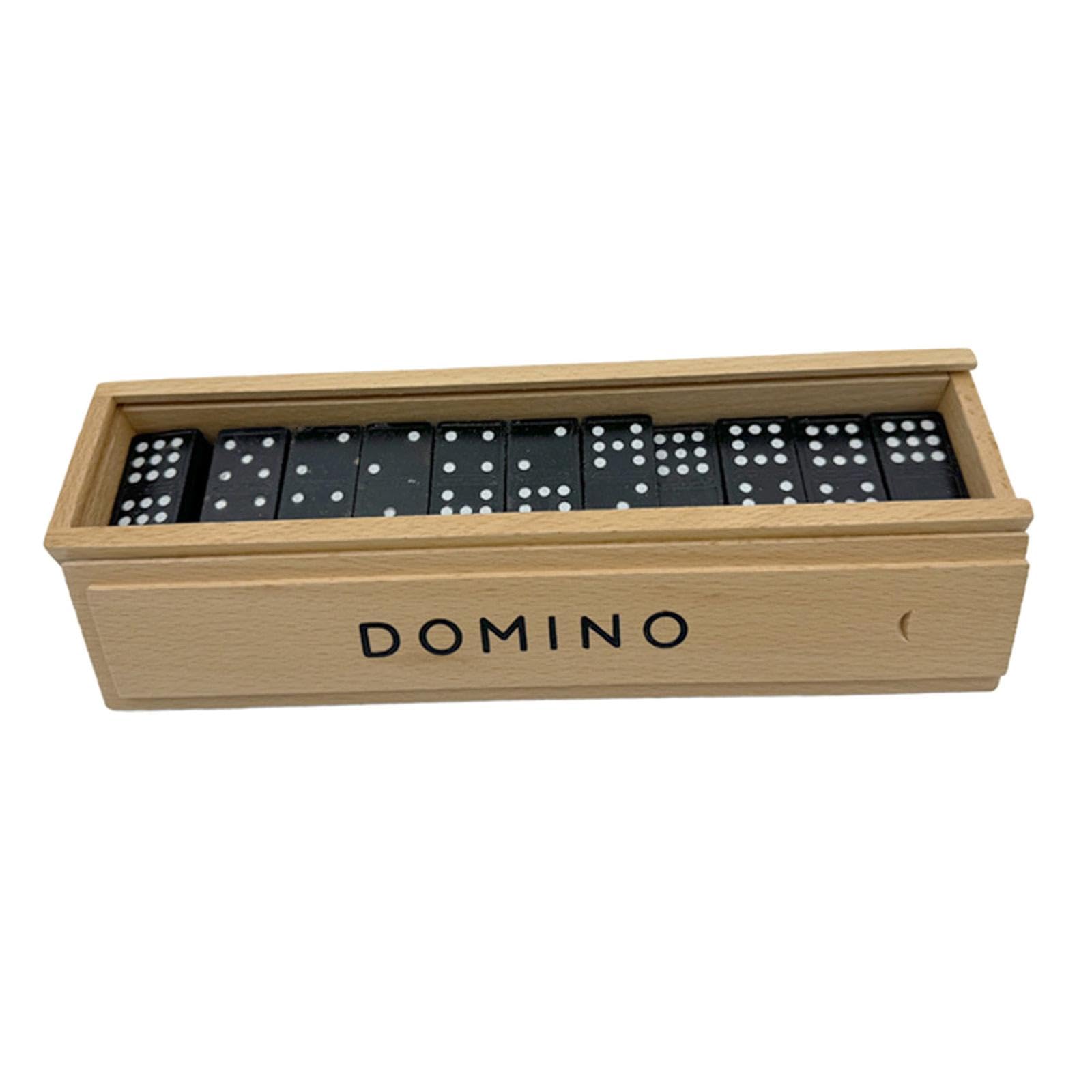 predolo Juego de Dominó Double Nine. Divertido Y Entretenido Juego de Mesa Juego de Mesa Clásico con Estuche de Madera, Ideal para