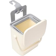 Leakproof Car Trash Can, Mini Hanging Garbage Can with Lid, Vehicle Trash Bin for Back Seat Car Garbage Bin for Sedans, SUVs, MPVs & Trucks White