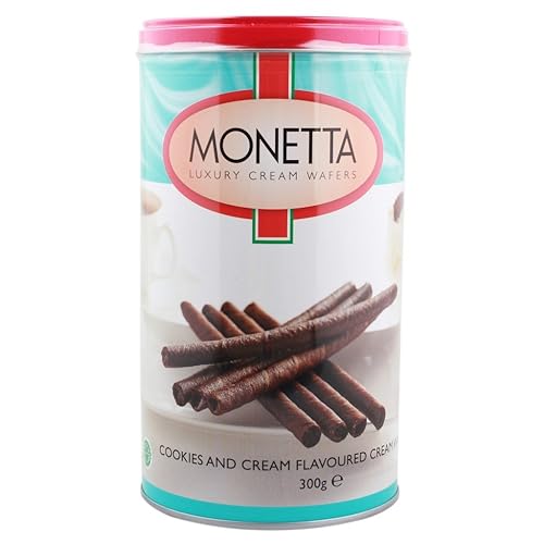 Monetta Rollos de oblea, galletas y crema, 10.58 oz