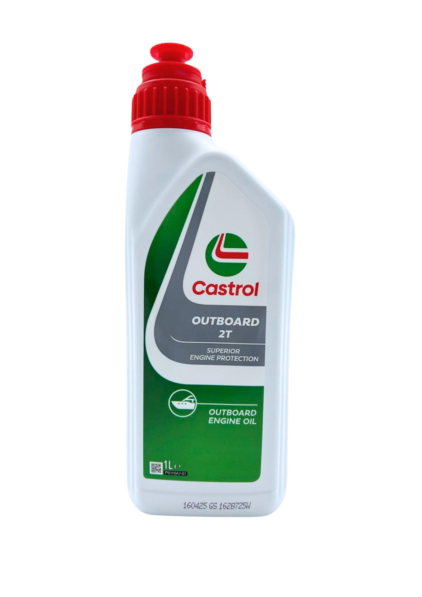 Aceite motor fueraborda a 2 tempi lubricante Castrol Outboard 2T con Llavero sacacorchos 5x1lt